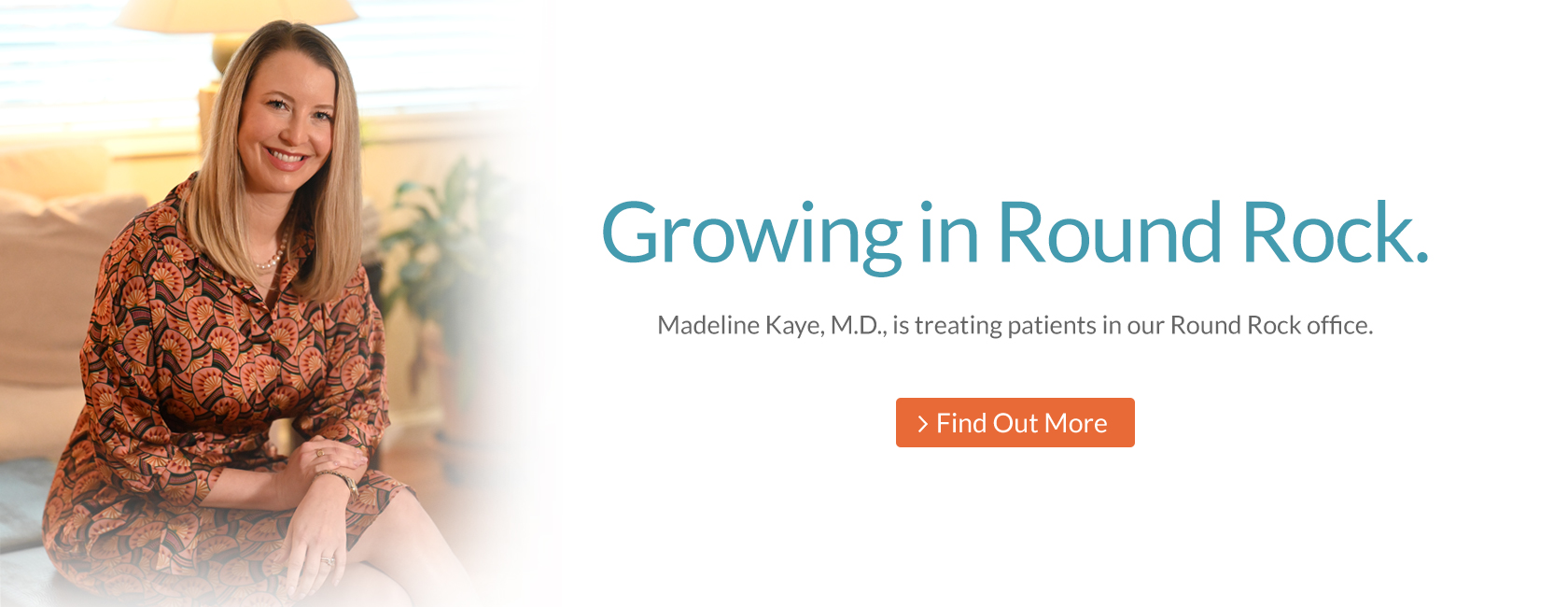 Dr Madeline Kaye is joining TFC in Round Rock